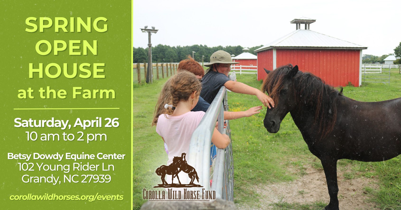 Corolla Wild Horse Fund Spring Open House event